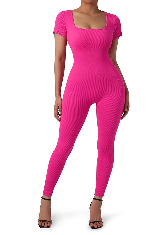 Amazon.com: SUUKSESS Women Ribbed Stretchy One Piece